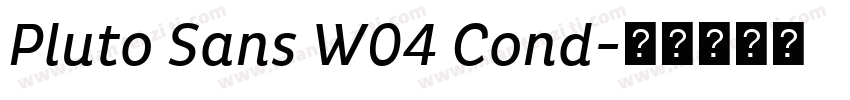Pluto Sans W04 Cond字体转换